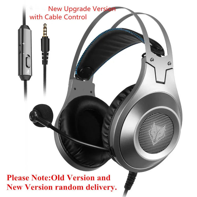 Black wired USB computer headset with microphone for PC desktop and notebook audio use
