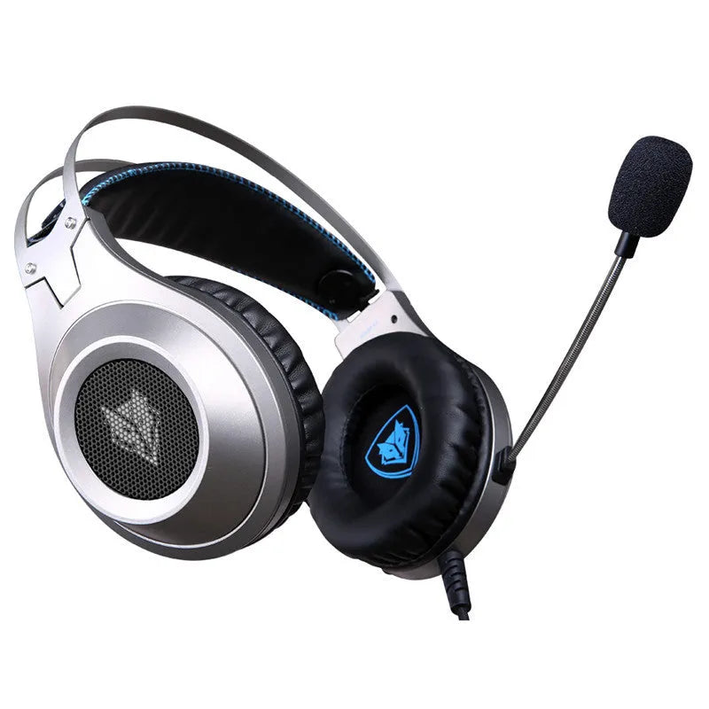 Black wired USB computer headset with microphone for PC desktop and notebook audio use