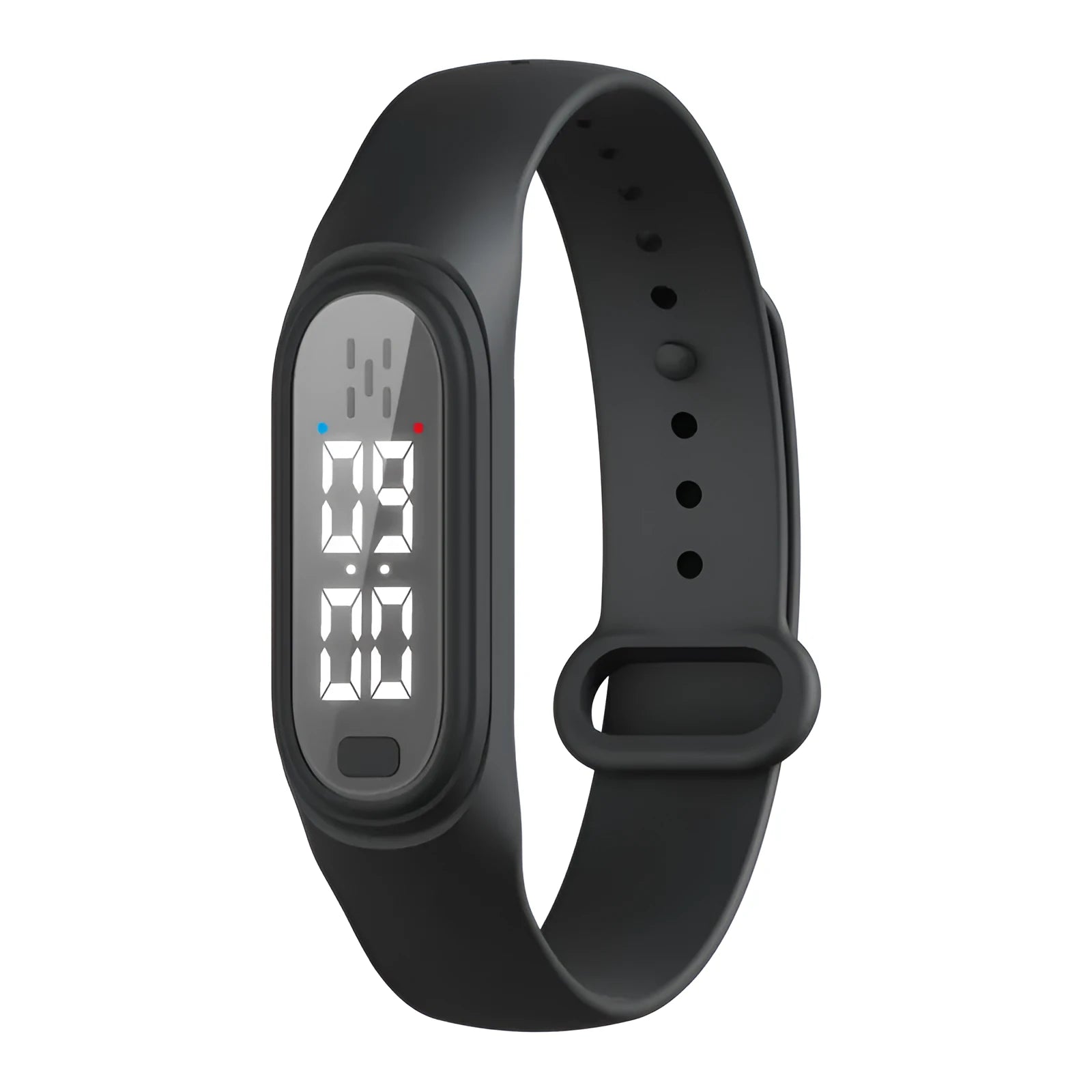 Ultrasonic electronic mosquito repellent watch bracelet in black, white, blue, pink colours