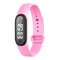 Ultrasonic electronic mosquito repellent watch bracelet in black, white, blue, pink colours