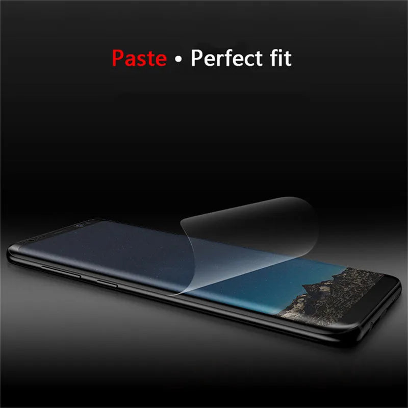 Purple curved screen phone protector for Samsung Galaxy S series with hydraulic film technology