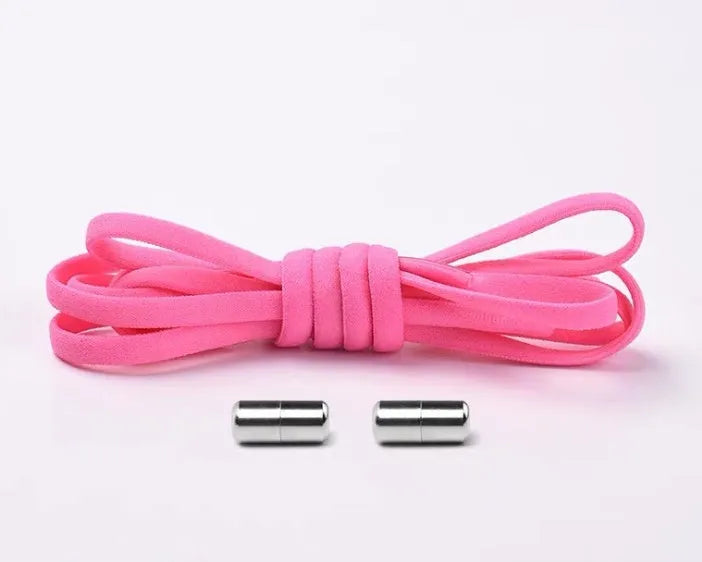 Lazy Laces no-tie elastic shoelaces with metal buckle, 105cm length, multiple colours