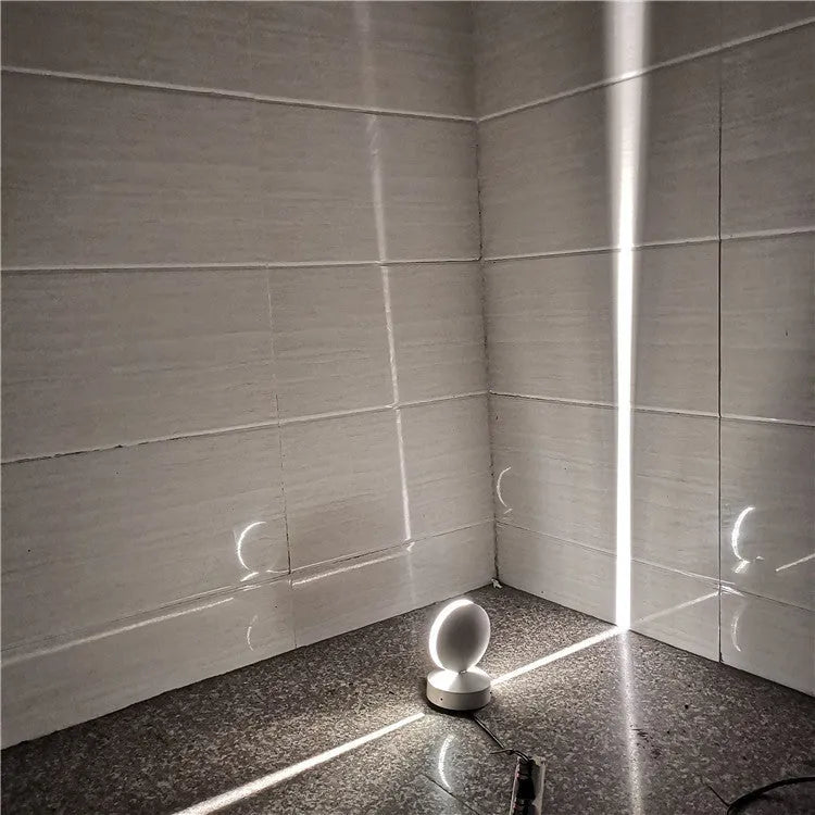 Modern aluminium and glass corridor wall lamp spotlight bar with LED lighting in one of five colour options.
