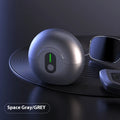 Black and grey portable waterproof magnetic shaver with brushless motor and removable cutter head