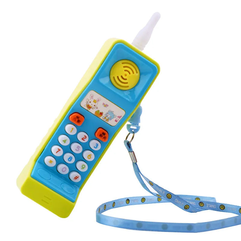 Colourful cartoon animal children's toy with sound and light features.