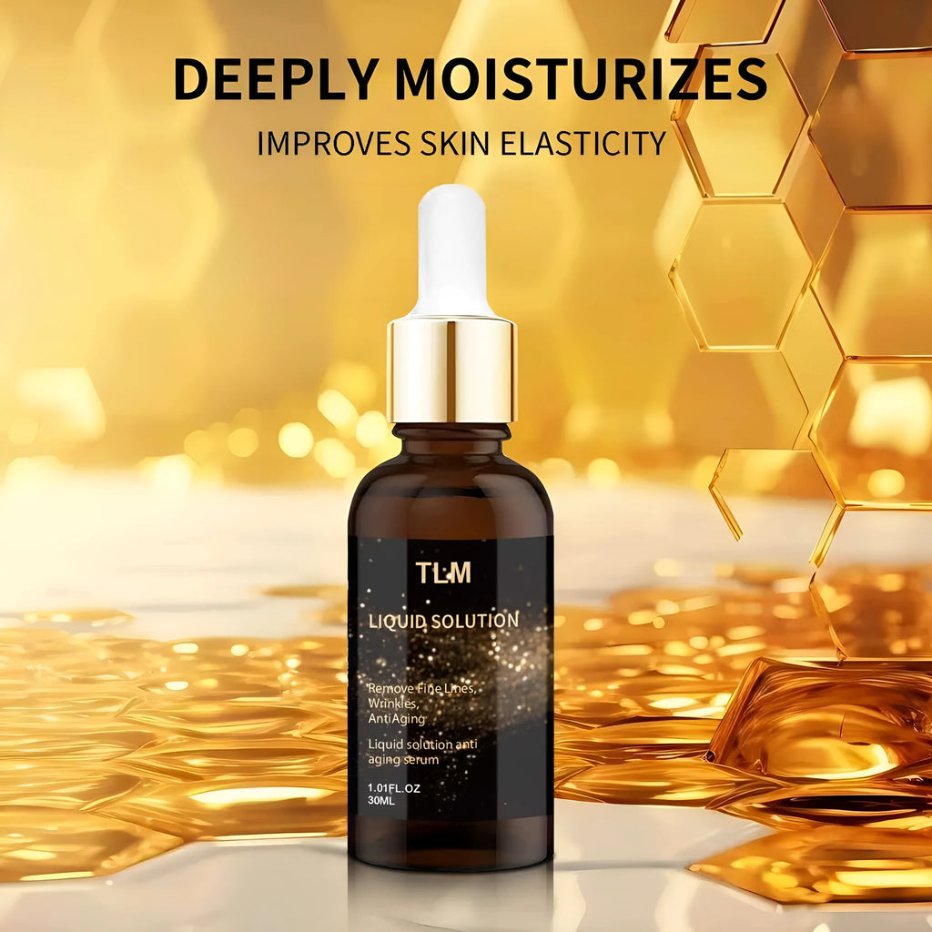 30 ml bottle of facial liquid moisturising solution with hyaluronic acid