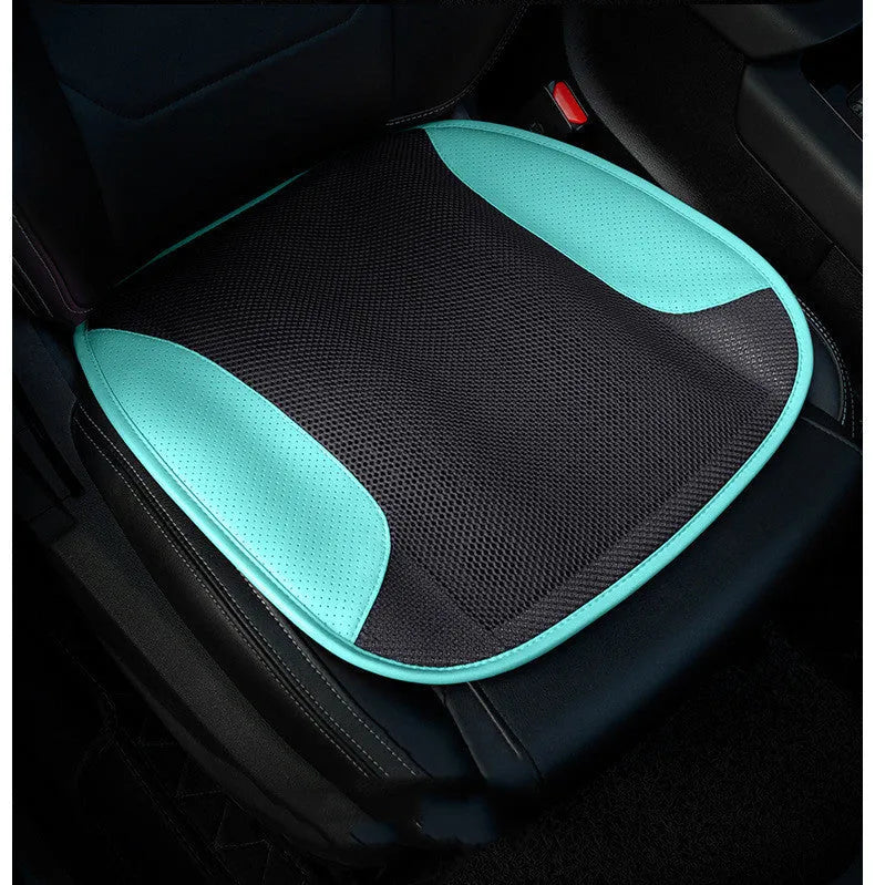 USB ventilated car seat cushion in multiple colours with cooling fans visible