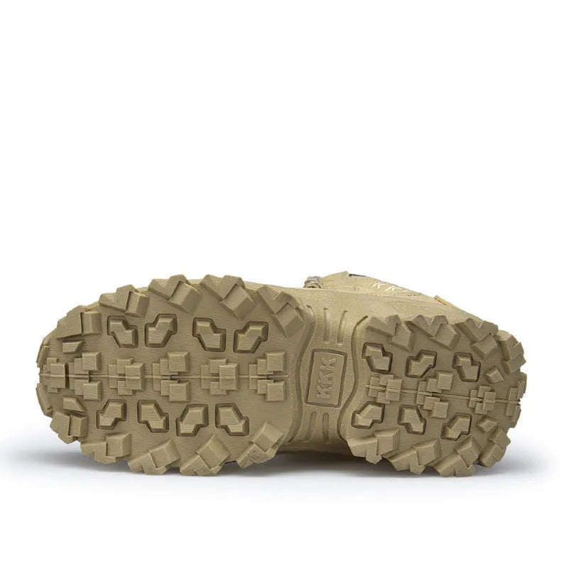 Men's US Army Delta tactical boots in black and sand colour options with rubber sole.