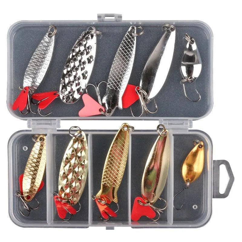 Lure fishing pineapple sequin box containing metal sequins for iron false bait modification