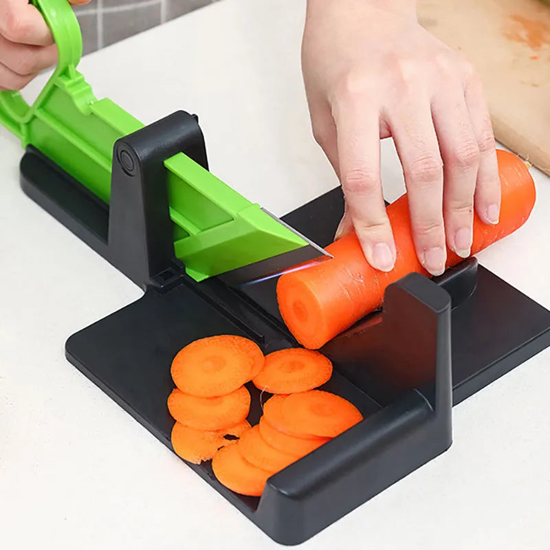 Green or red vegetable cutting machine with stainless steel blades for carrots and potatoes