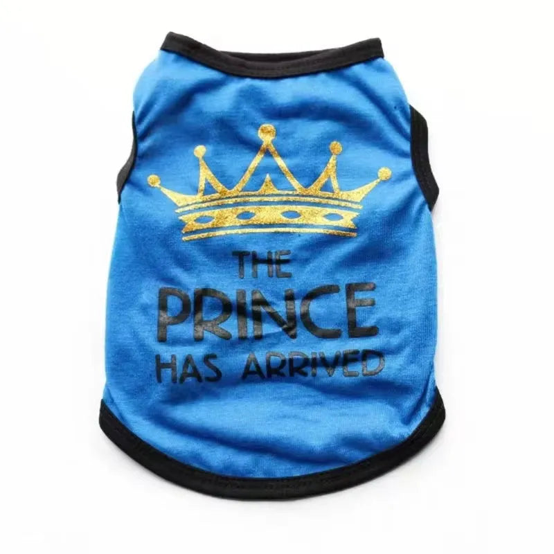 Cotton puppy vest for spring and summer wear in multiple colours and sizes