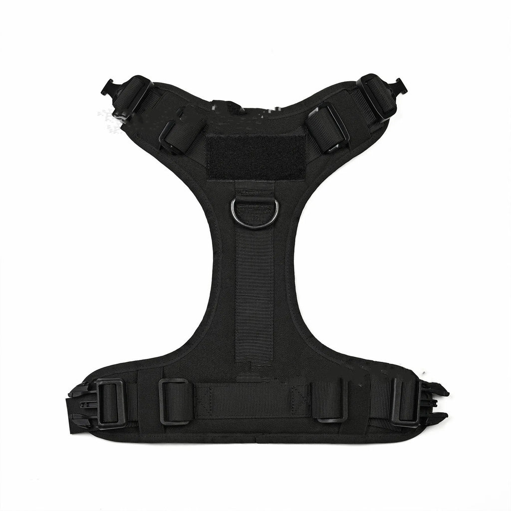 Nylon tactical pet vest with quick release metal buckles and thickened handle in army green colour