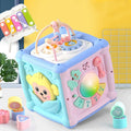 Drum baby early education toys building blocks cube plastic musical sound toy 15.5x15.5x20cm