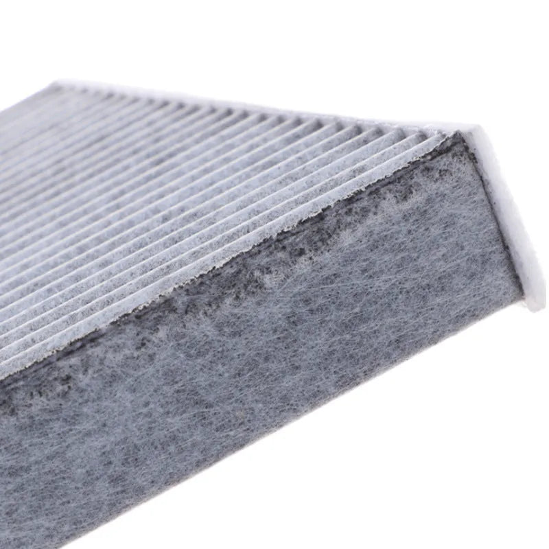 Grey Geely air conditioning filter element measuring 215mm by 210mm by 30mm