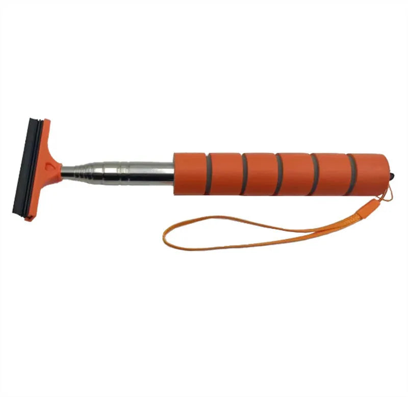 Car rearview mirror retractable wiper in multiple colours showing extended and retracted positions