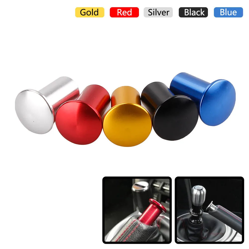 Aluminium alloy hydraulic hand brake release button cap for car modification in gold silver black blue red colours