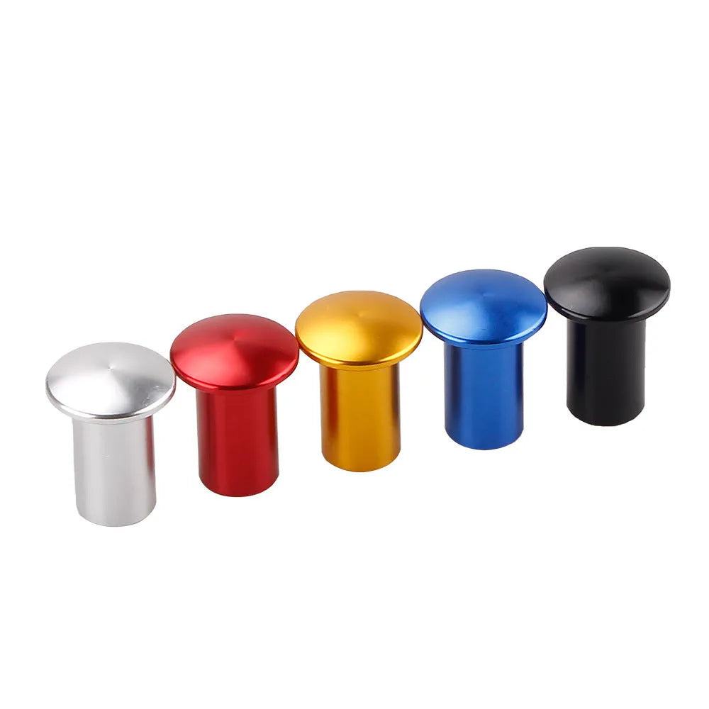 Aluminium alloy hydraulic hand brake release button cap for car modification in gold silver black blue red colours