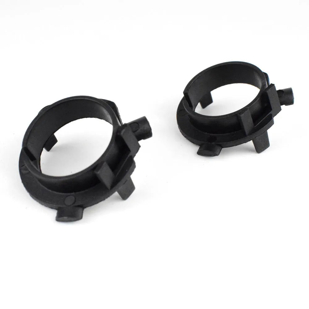 ABS plastic car LED headlight card holder measuring 3.8 by 3.7 by 1 centimetres