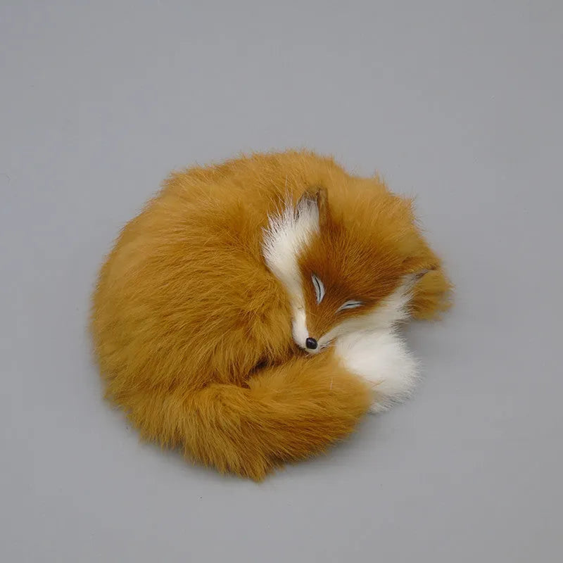 Artificial white fox fur car decoration measuring 15cm with three colour options