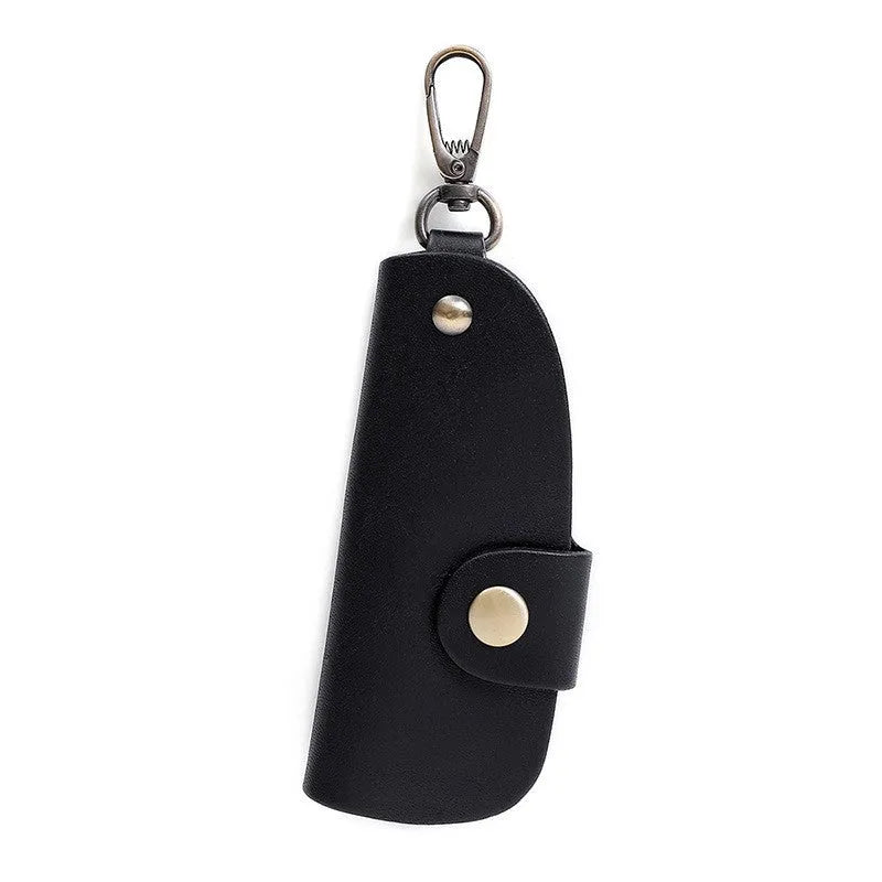Genuine leather car key case in short length available in four colour options