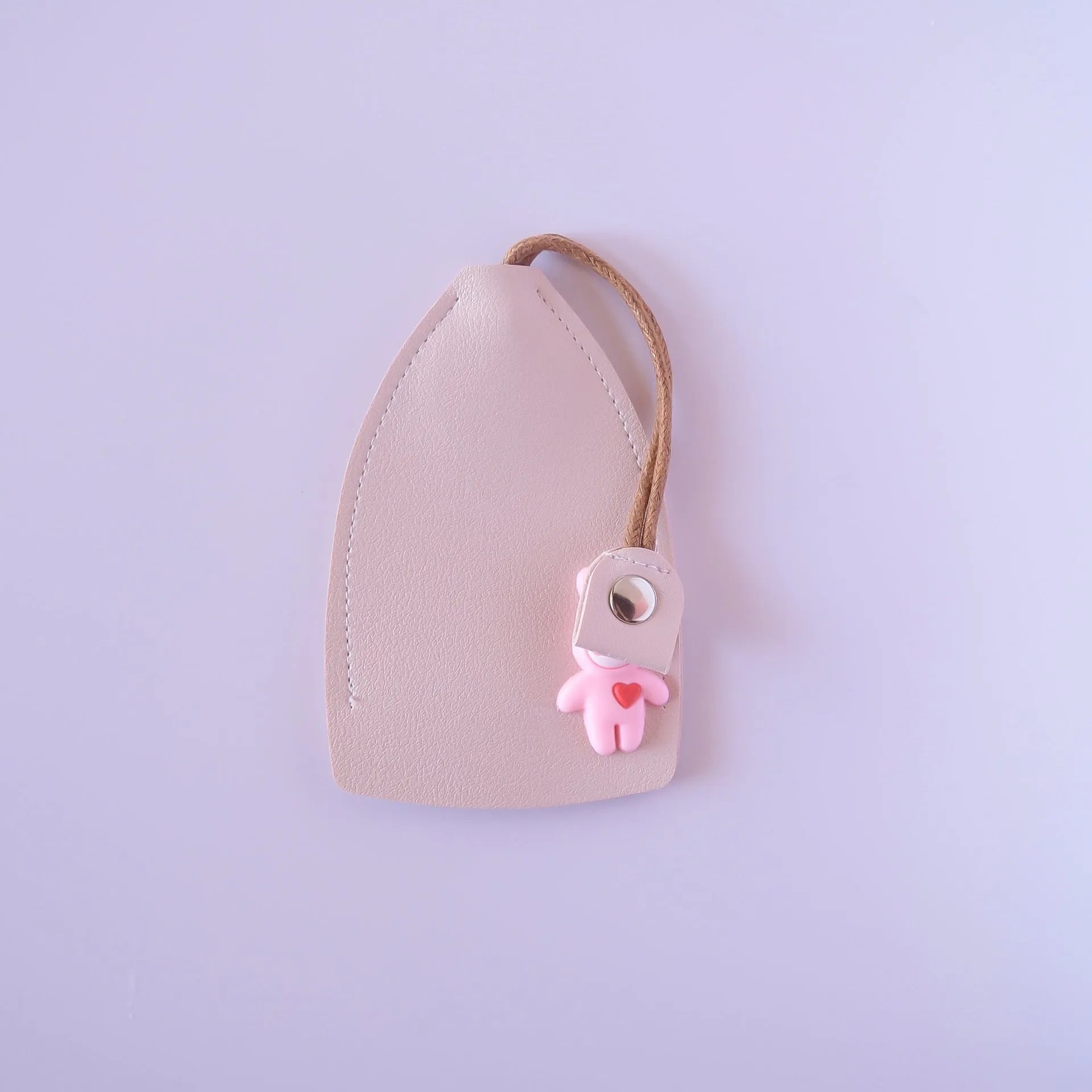 PU leather car key case in multiple colours showing key and credit card storage slots