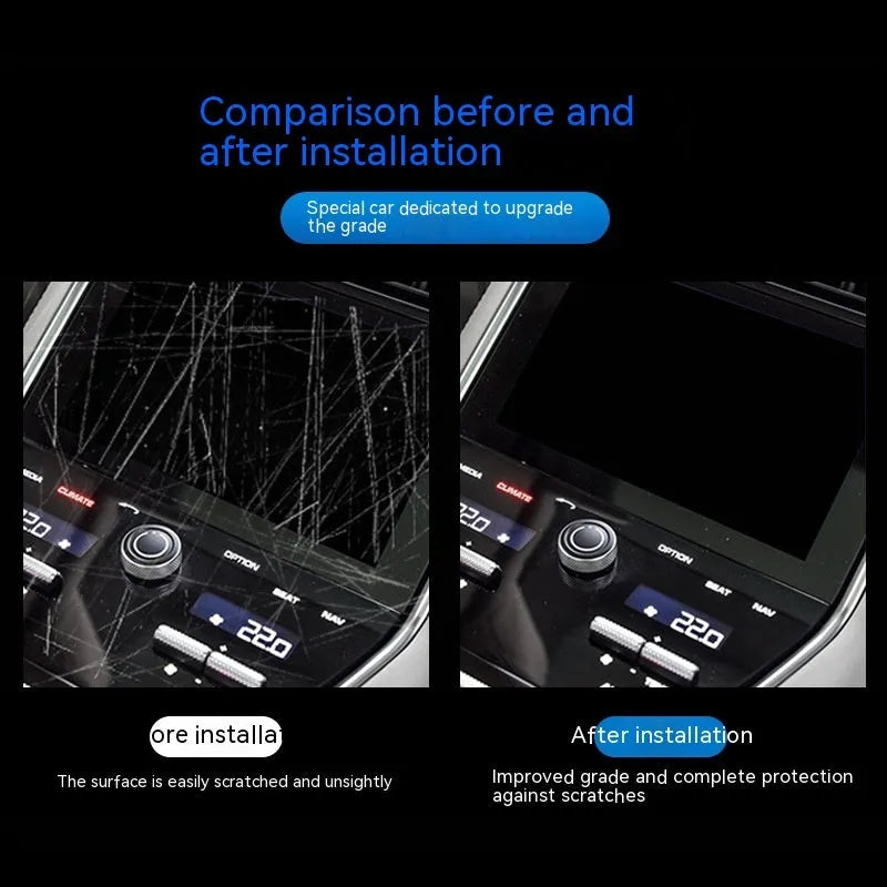 Clear TPU protective film for BMW 3 Series interior central control panel 2014-2020