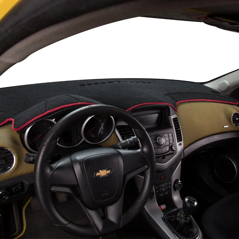 Silicone dashboard light proof pad for old Toyota Prado with coloured edge detailing