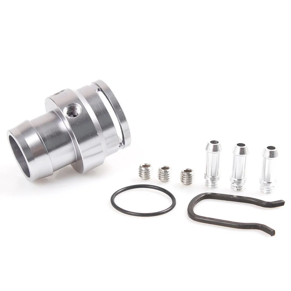 Black and titanium aluminium vacuum adapter tee for second generation engine vacuum systems