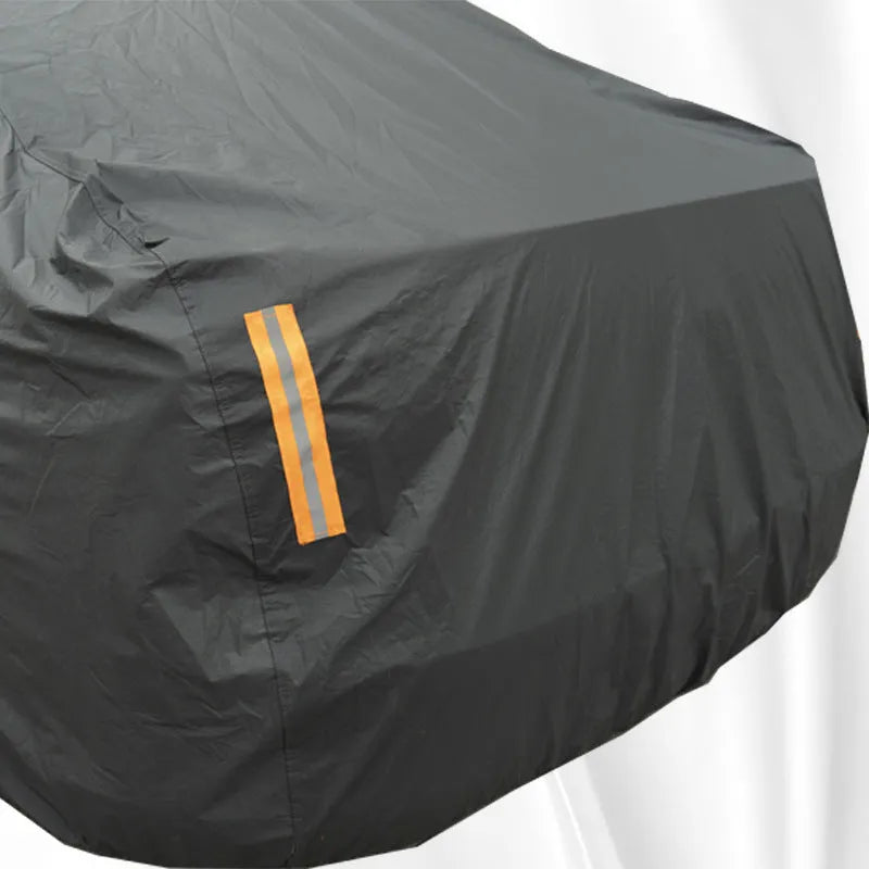 Grey thickened car cover for Volkswagen vehicles with rainproof and sun protection features
