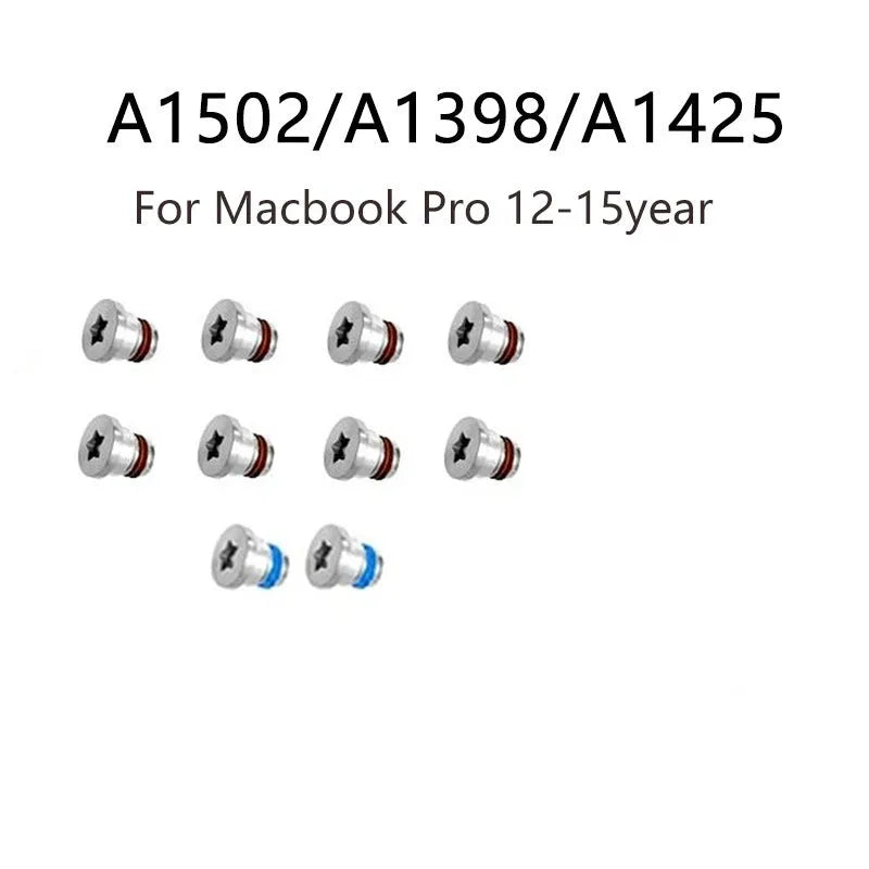 Set of 10 metal screws for MacBook Pro A1502 A1398 A1425 bottom shell replacement