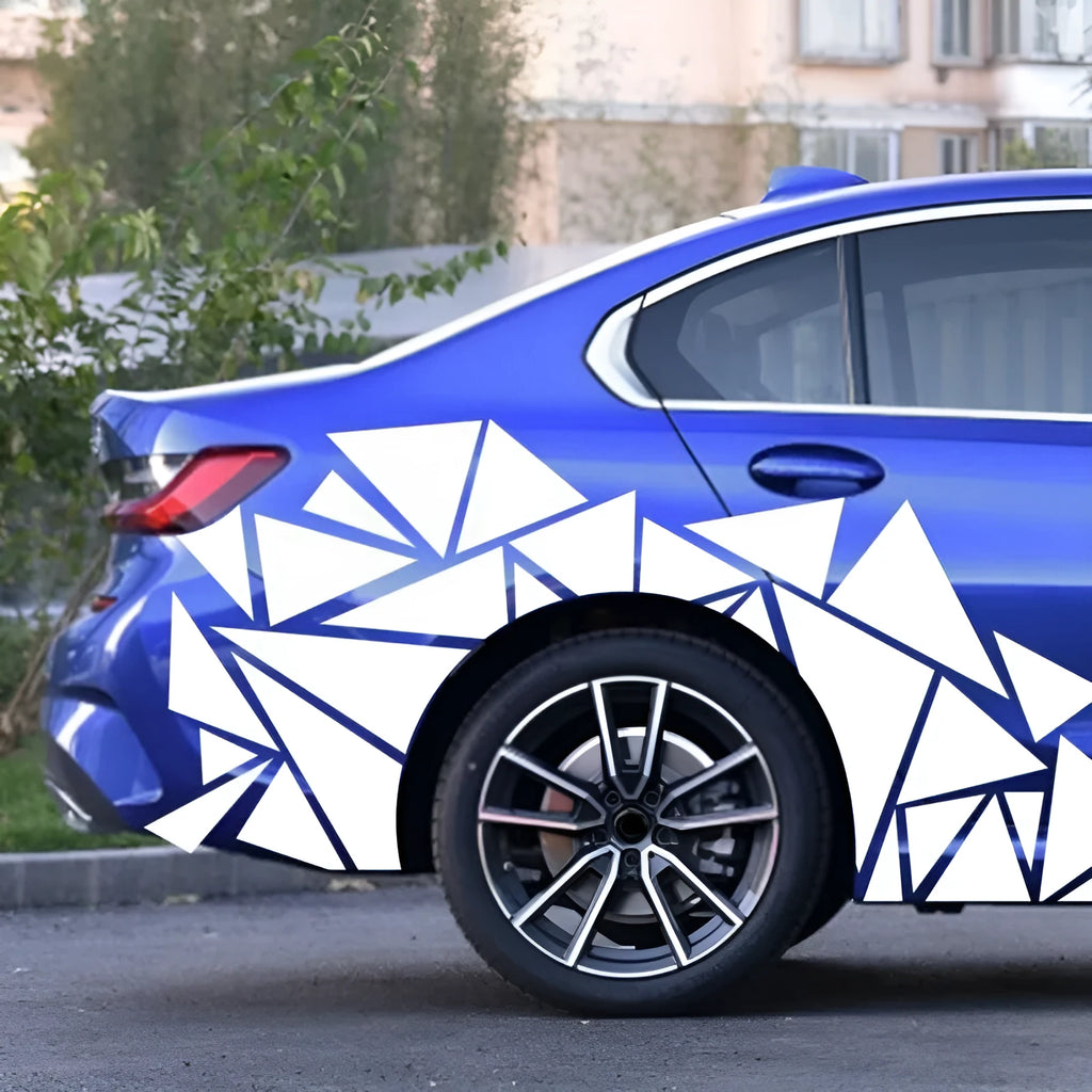 Large roll of coloured PET car sticker for vehicle body and wheel arch decoration.