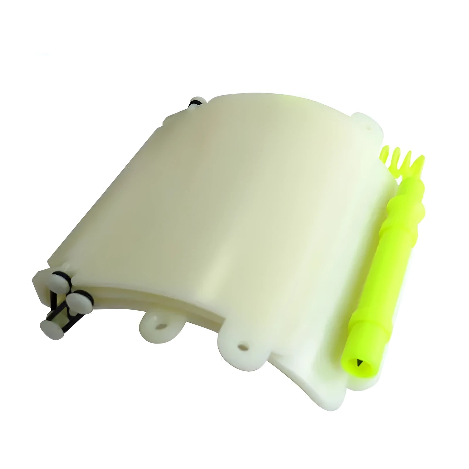 White luminous ABS diving wristboard with pencil and spare O-ring for underwater writing