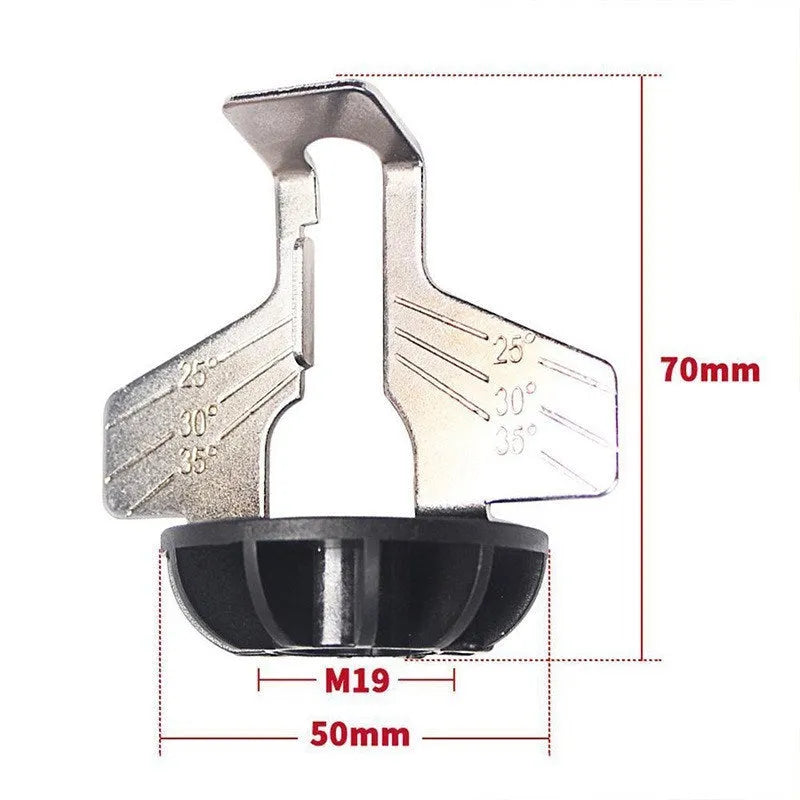 Silver metal band saw blade accessory for electric chain grinding device