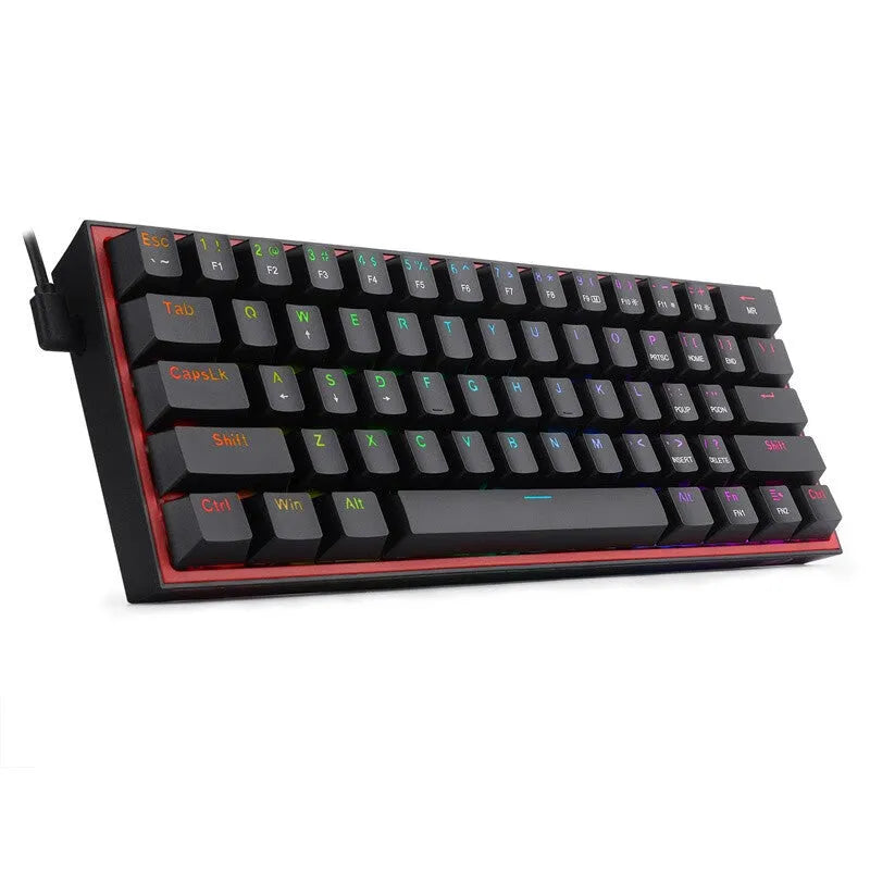 White pink RGB mechanical keyboard with dual keycaps and multimedia controls
