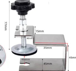 Stainless steel or galvanised sheet drawer panel fixing clip with U-clip design for wood board fastening