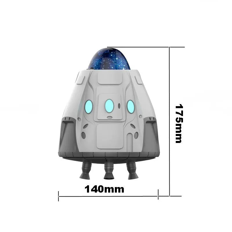 White space capsule Bluetooth remote control Northern Lights starry sky ambience light on table