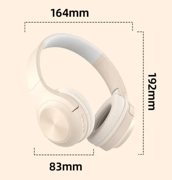 Wireless Bluetooth headset in ivory white, chalk black, or youth green colour, showing head-mounted design.