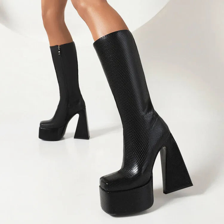 Women's artificial PU casual ankle boots in black, red, blue, and white colour options