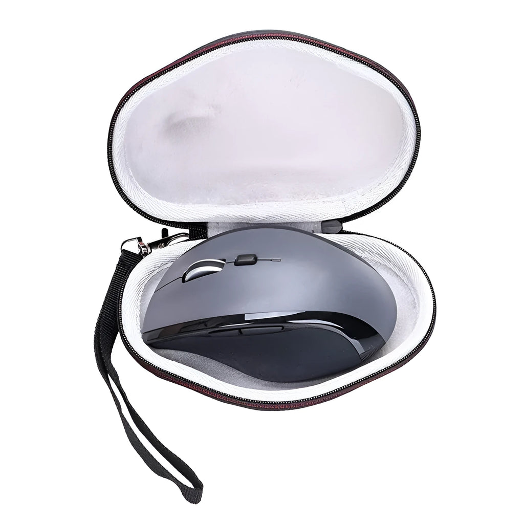 Black and grey mouse protection sleeve for Logitech M720 with shockproof padding