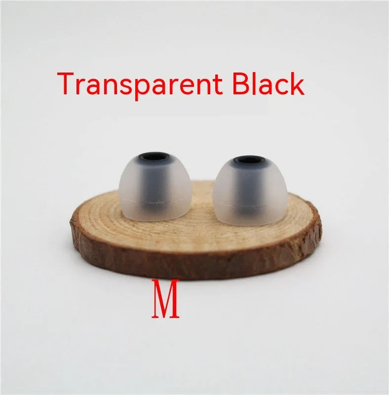 Two-tone silicone earphone sleeves for in-ear headphones with 3.8mm aperture