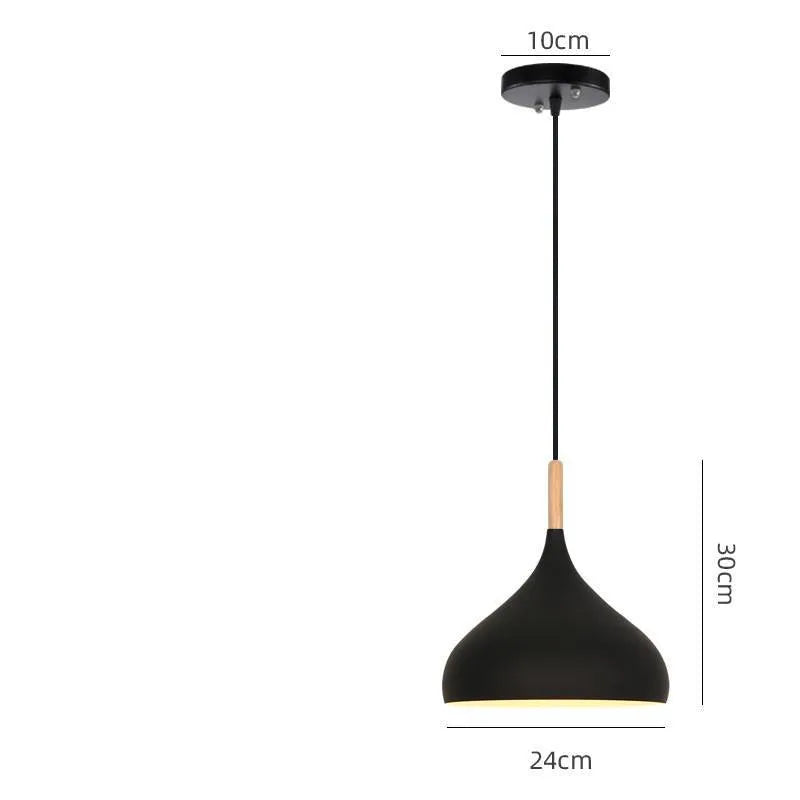 Modern single-head macarone pendant light with an adjustable cord, shown in a selection of colours.