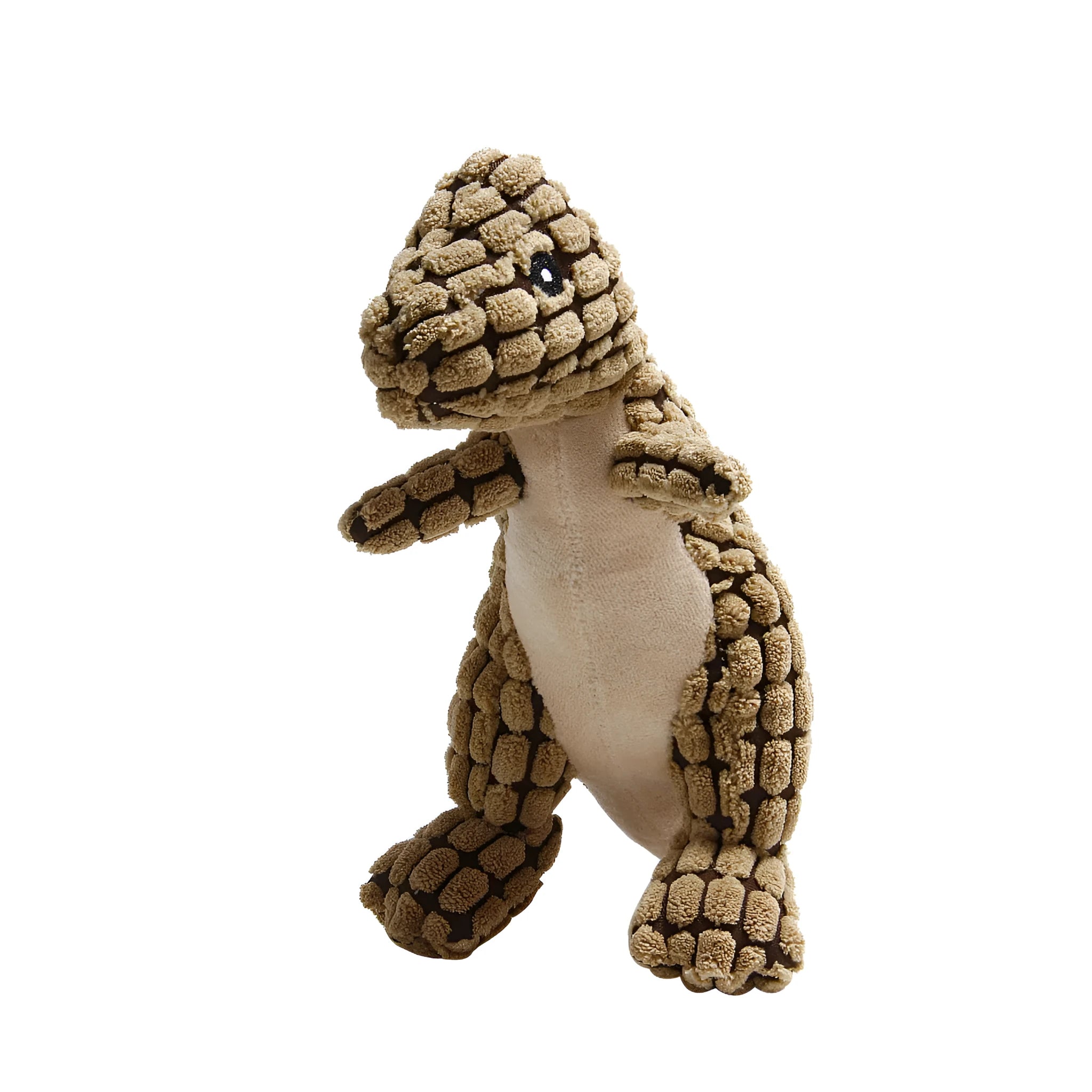 35 cm long dog chew toy with squeaker sound in grey, green or orange colours