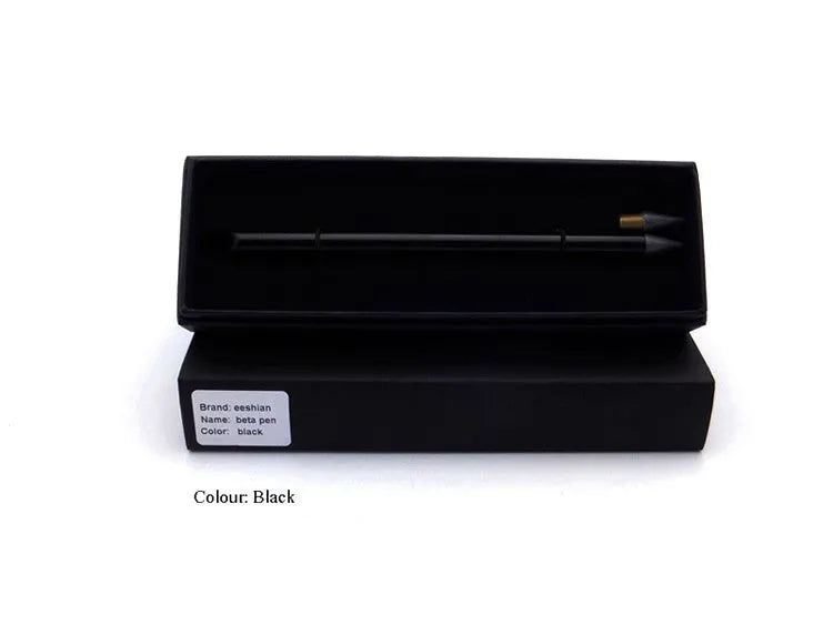 Inkless metal pen with special alloy steel 0.5mm tip in presentation box with spare nib