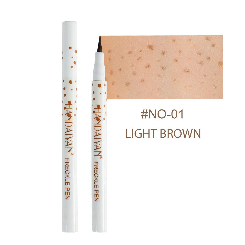 Dark brown waterproof freckle pen cosmetic marker for natural-looking face application