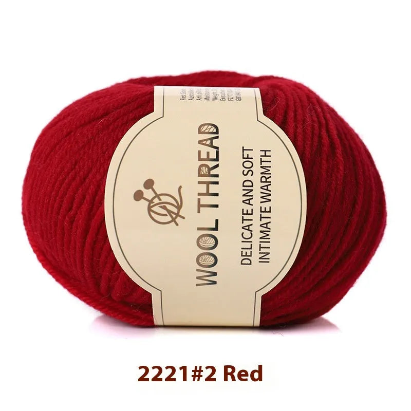 Roll of hand knitting wool yarn for baby garments in various colour options