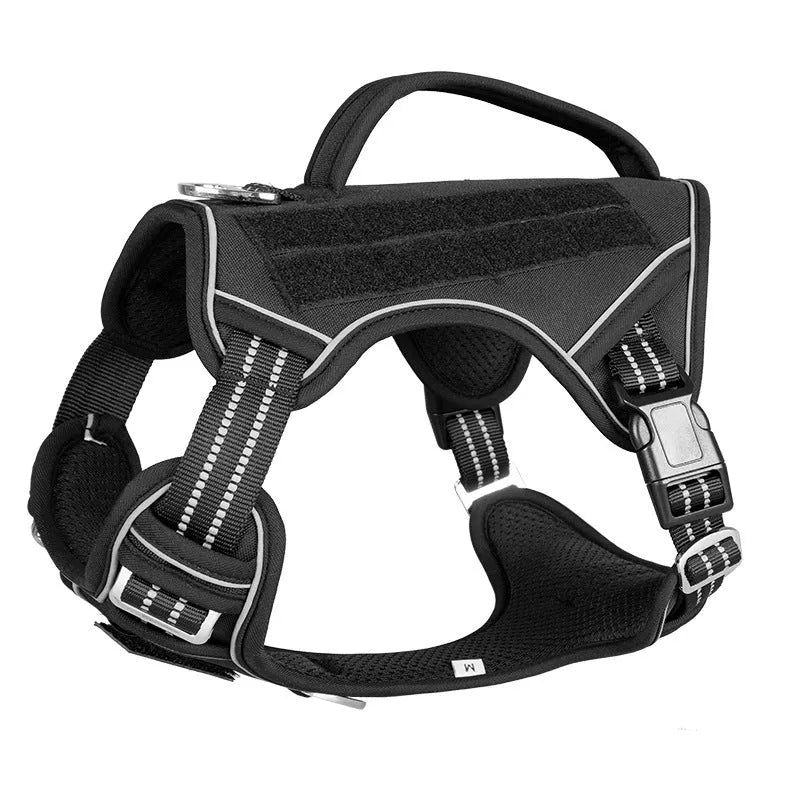 Tactical Oxford cloth chest strap for search and rescue working dogs in camouflage colours