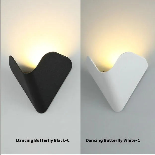 Black and white waterproof bird's nest design courtyard LED lamp with aluminium alloy shell