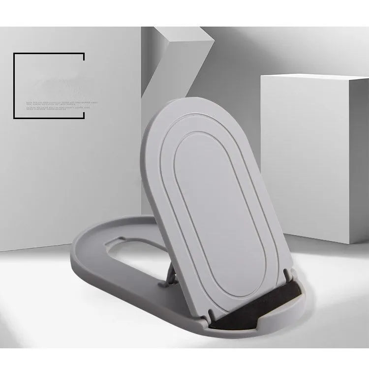 Plastic lazy bracket mobile phone stand shown in one of six available colours: black, blue, grey, pink, white, or yellow.
