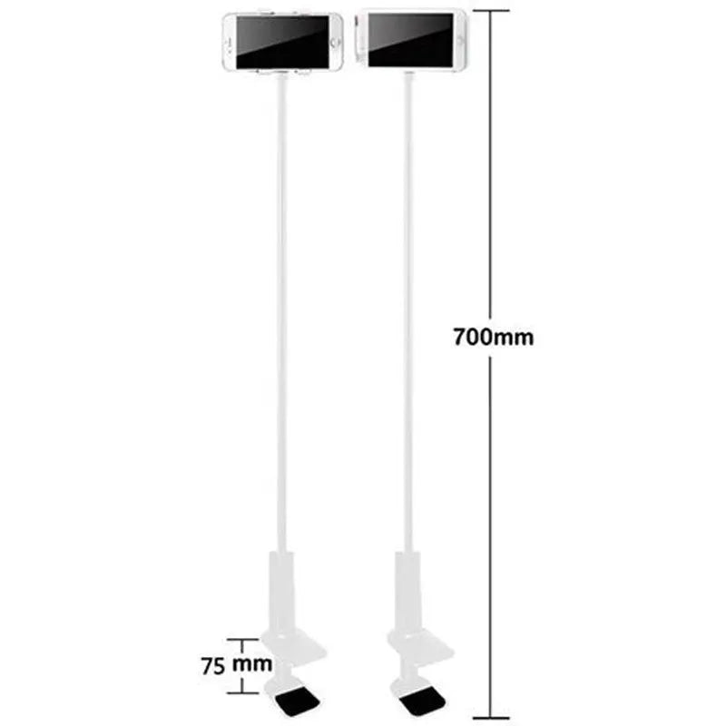 Black flexible phone and tablet mount holder with suction base and adjustable arm