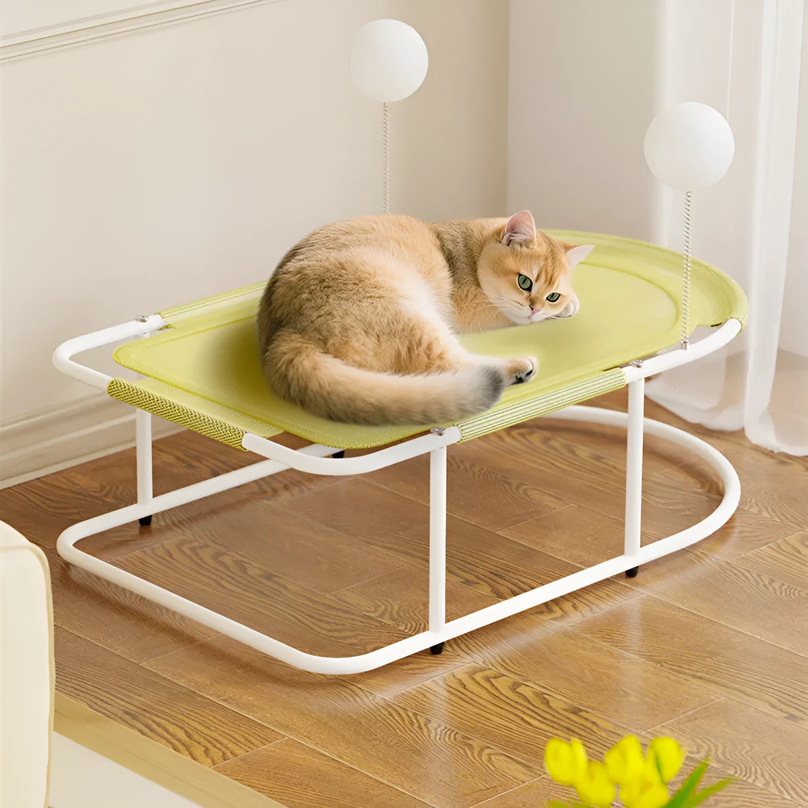 Large fabric pet kennel with bracket design for breathable summer use in grey colour